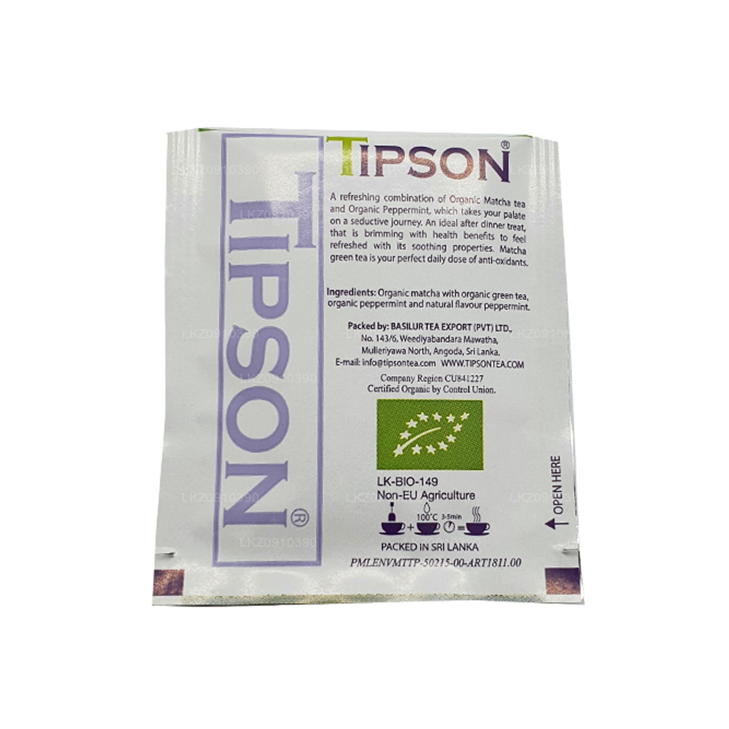 Tipson Tea 有机抹茶和薄荷（37.5 克）