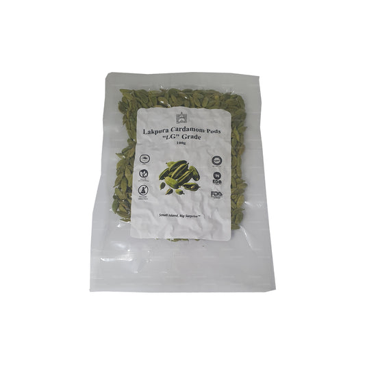 Lakpura Cardamom Pods “LG” 级 (100g) 盒装