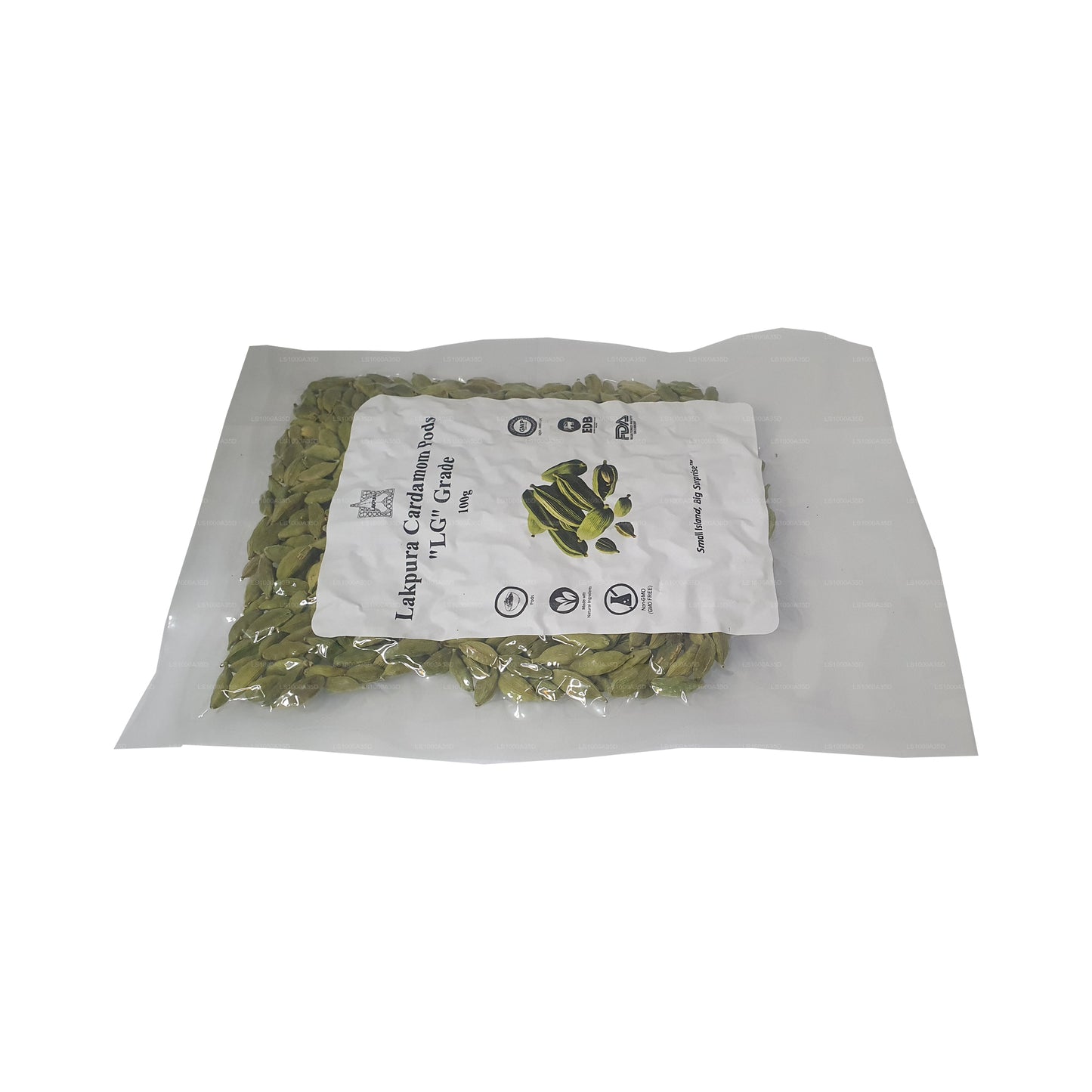 Lakpura Cardamom Pods “LG” 级 (100g) 盒装