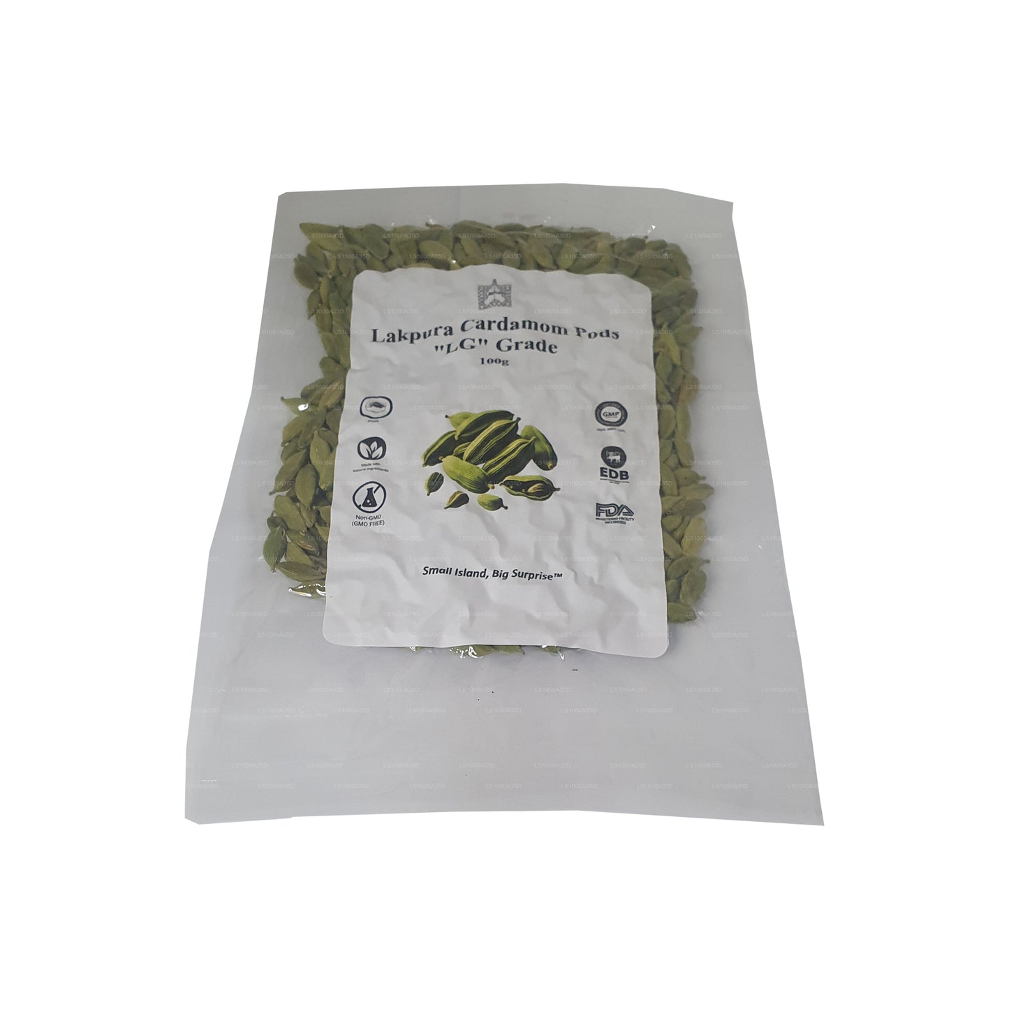 Lakpura Cardamom Pods “LG” 级 (100g) 盒装