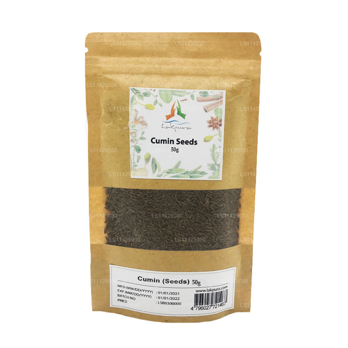 Lakpura Cumin Seeds Whole (50g)