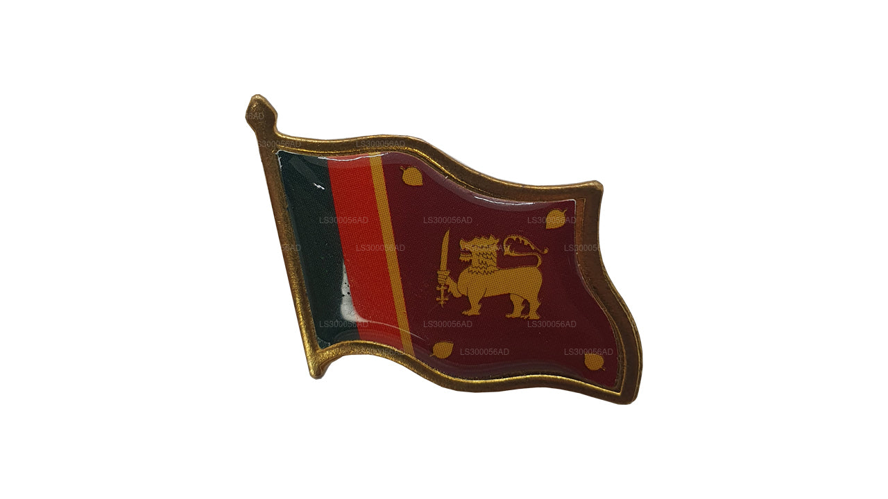 Sri Lankan National Flag Lapel Pin (Design C)