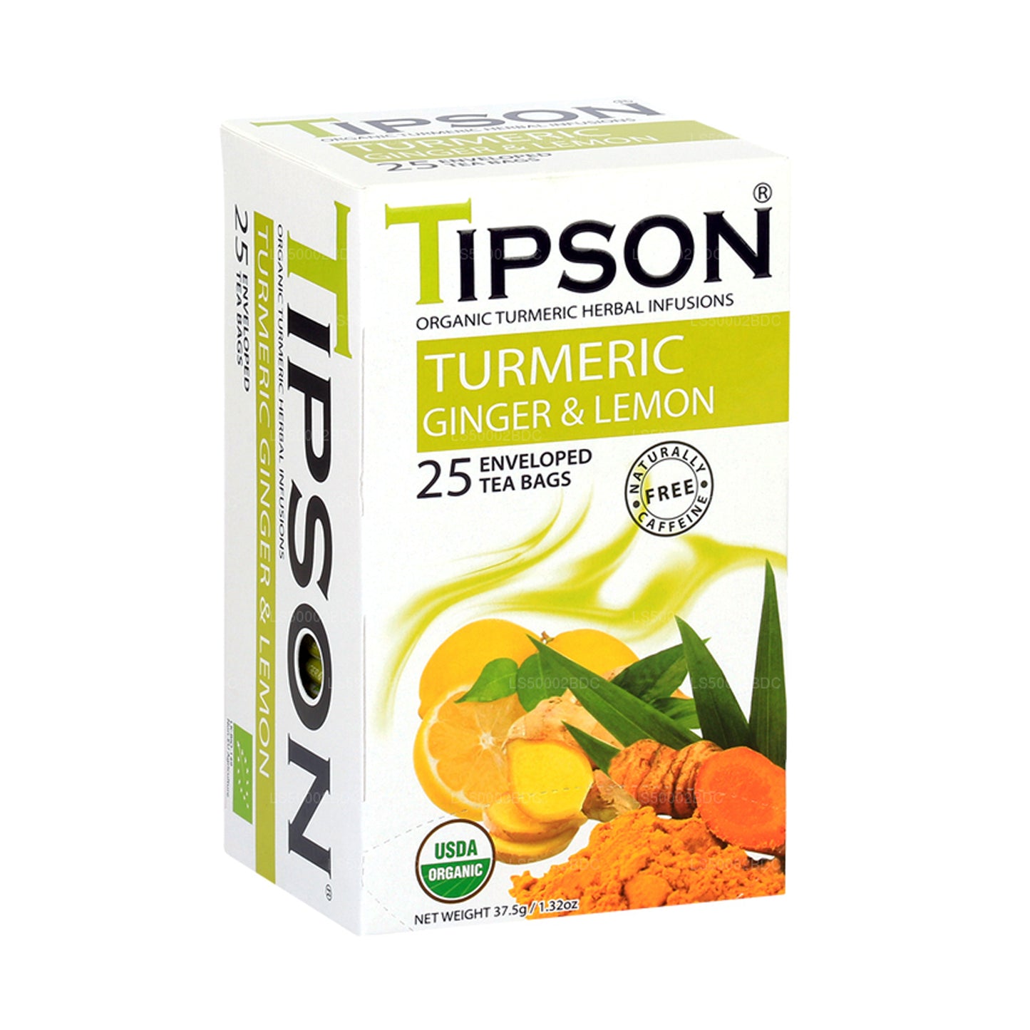 Tipson Tea 有机姜黄姜和柠檬 (37.5g)