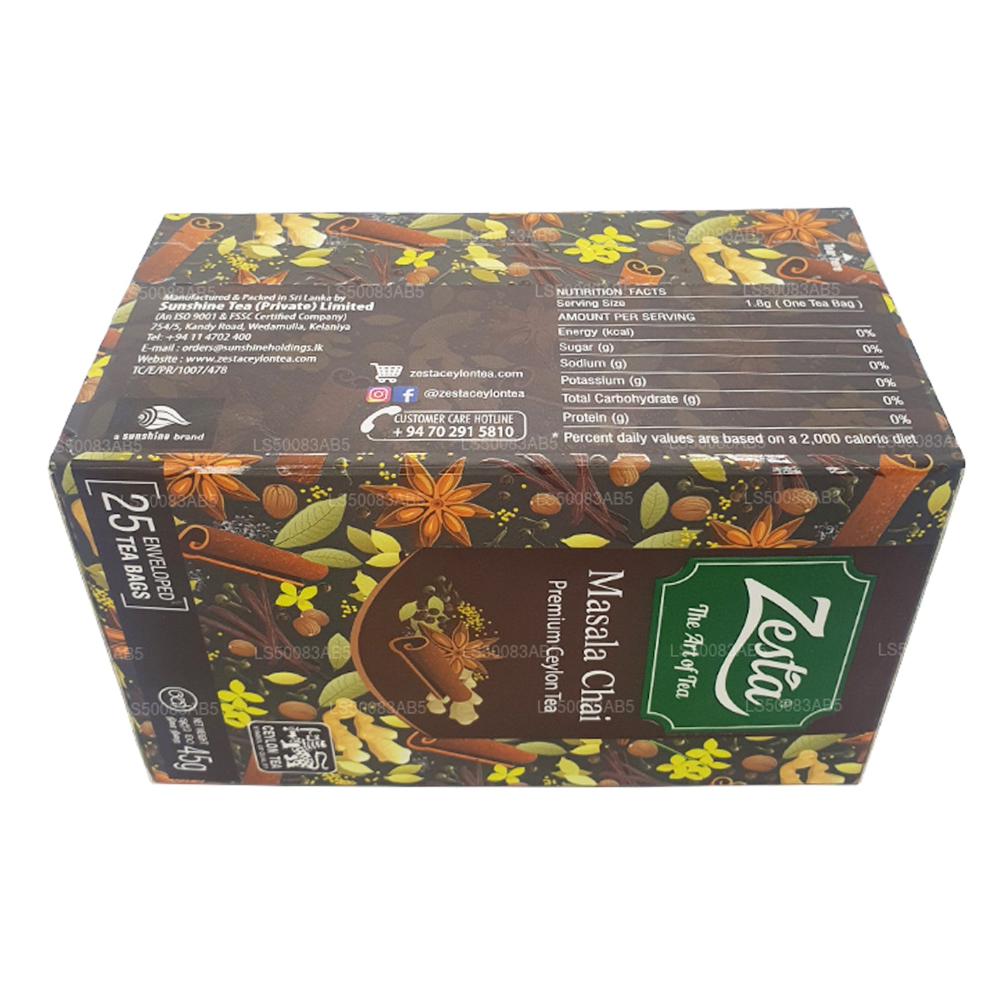 Zesta Masala Chai (45g) 25 个茶包