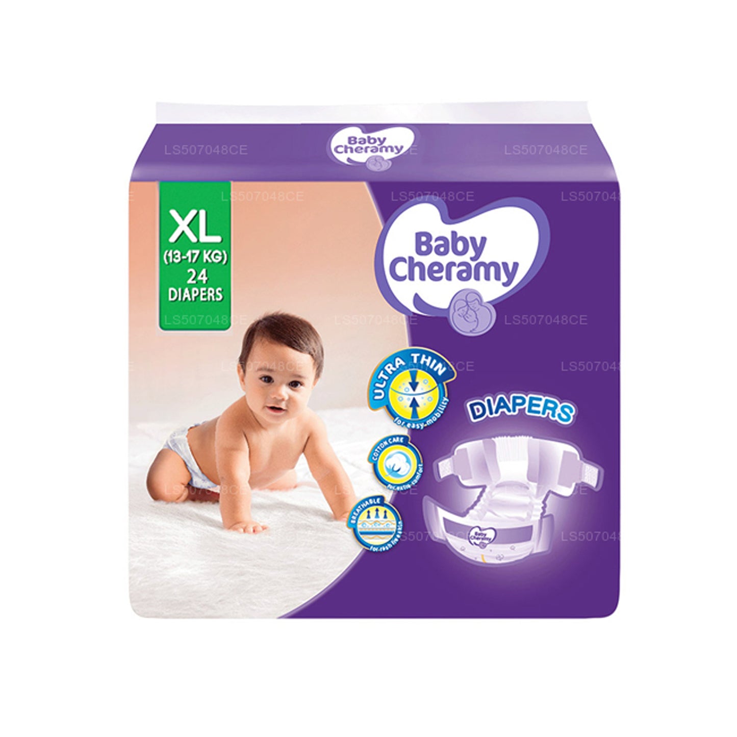 Baby Cheramy Diapers XL (24 Diapers)