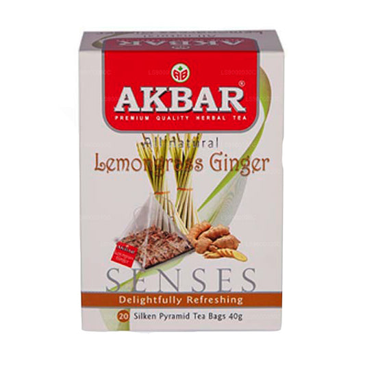 Akbar 柠檬草和生姜 (40g) 20 个茶包