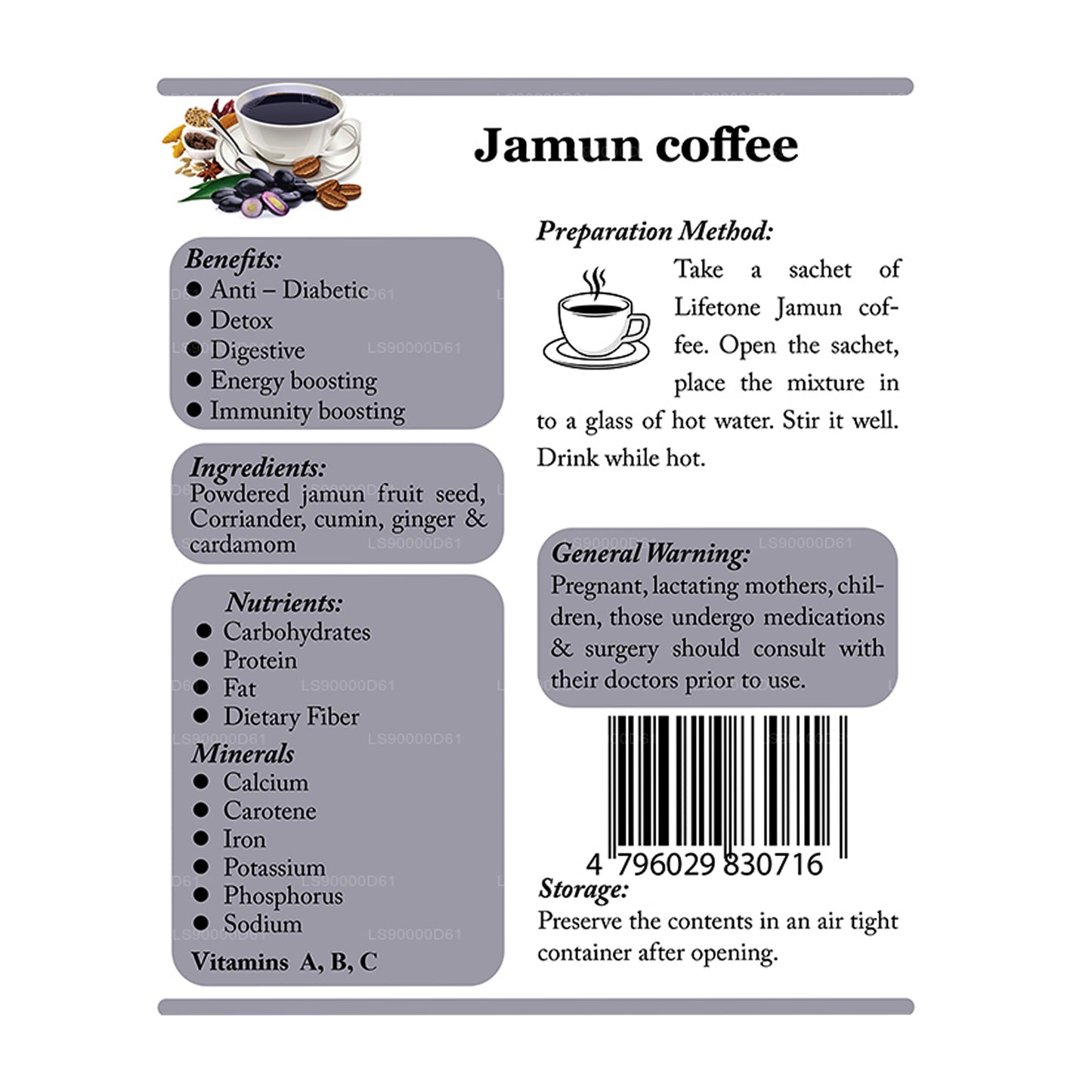 Lifetone Jamun Coffee (40g)