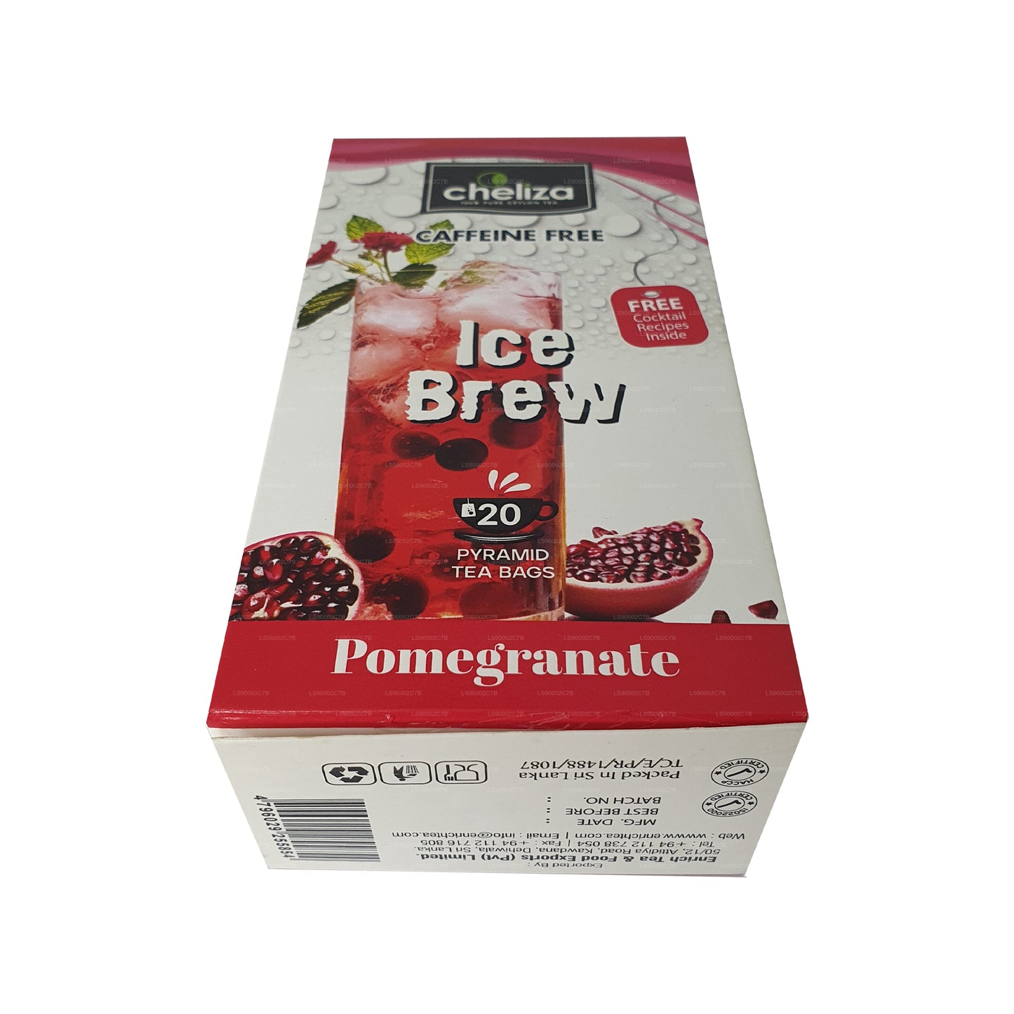 Cheliza Ice Brew Pomegranate Flavoerd Tea (50g) 20 Tea Bags