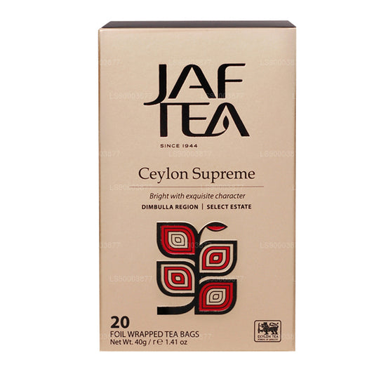 Jaf Tea Classic Gold Collection 锡兰至尊铝箔信封茶包 (40g)