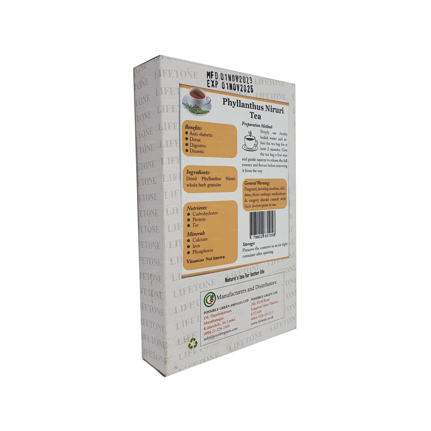 Lifetone Phylanthus Nirurii 茶 (40g)