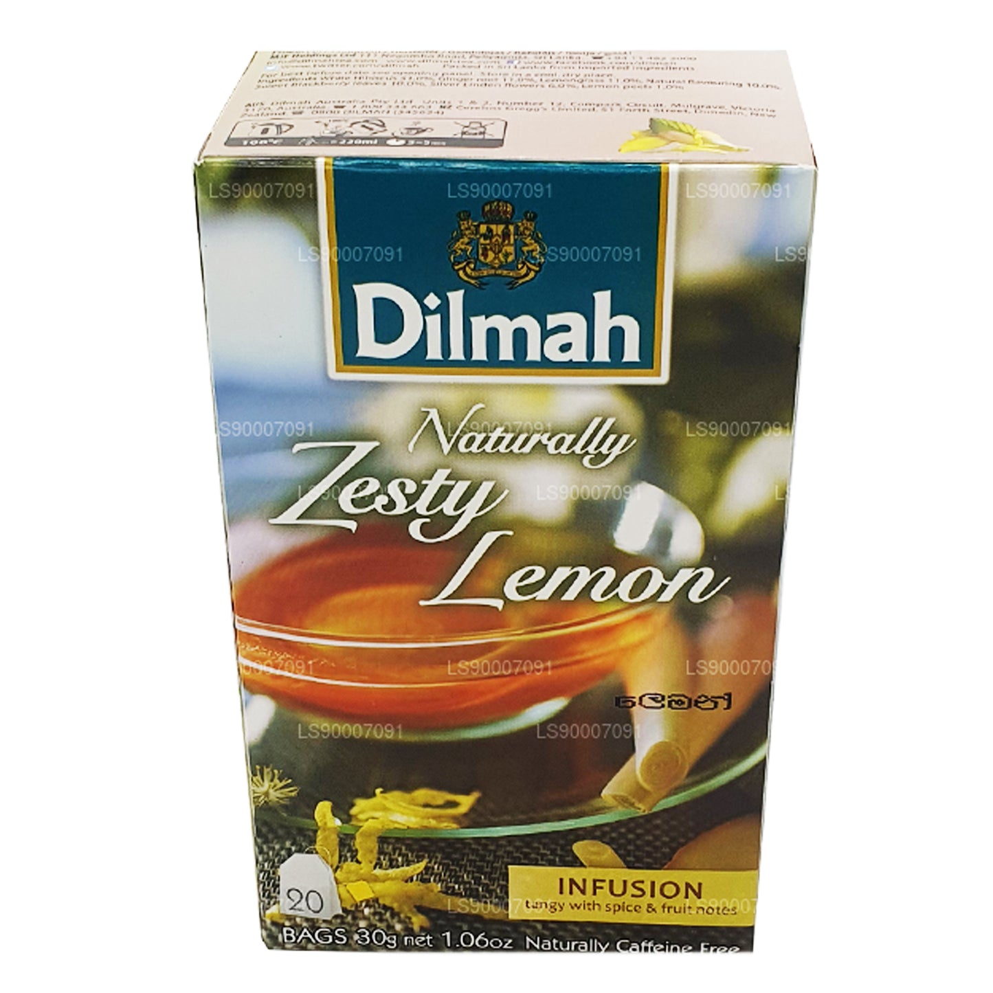 Dilmah Naturally Zesty 柠檬 (30g) 20 个茶包