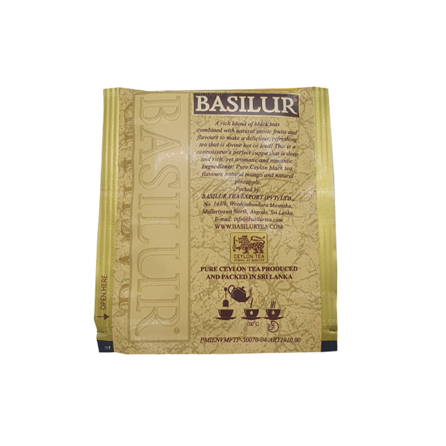 Basilur Magic Fruits 芒果和菠萝 (50g) 25 个茶包