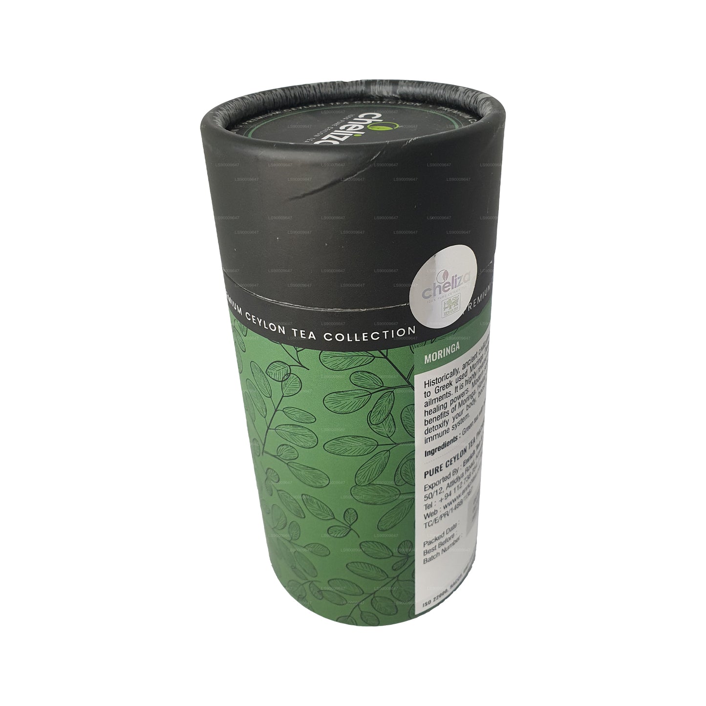 Cheliza Green Tea with Moringa Canister (50g) 20 Tea Bags