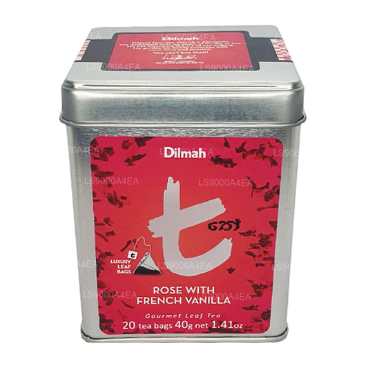 Dilmah T 系列玫瑰配法国香草 20 茶包叶茶 (40g)