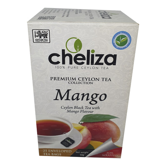 Cheliza Ceylon Black Tea with Mango Flavour (50g) 25 Tea Bags