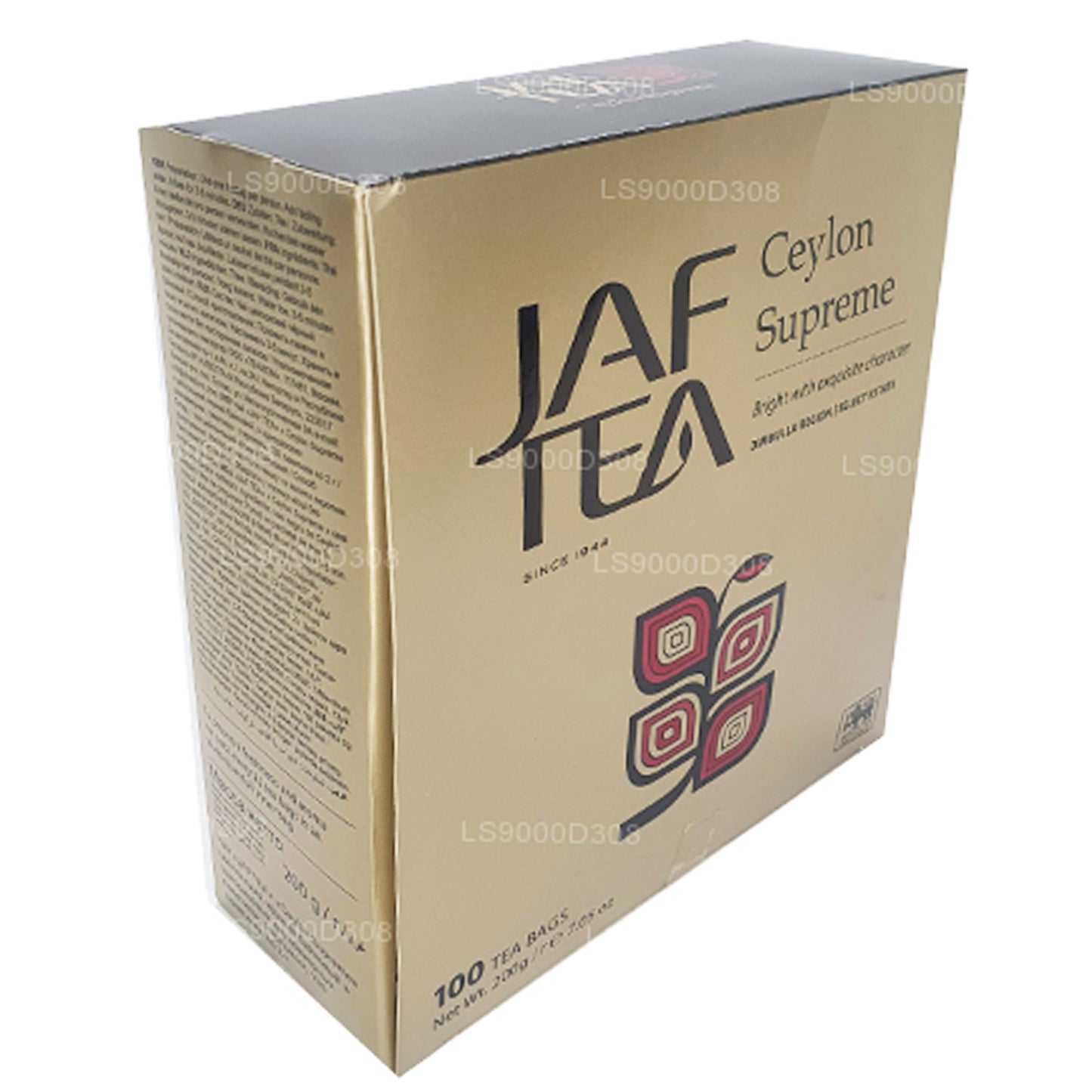 Jaf Tea Classic Gold Collection Ceylon Supreme 100 茶包绳子和标签