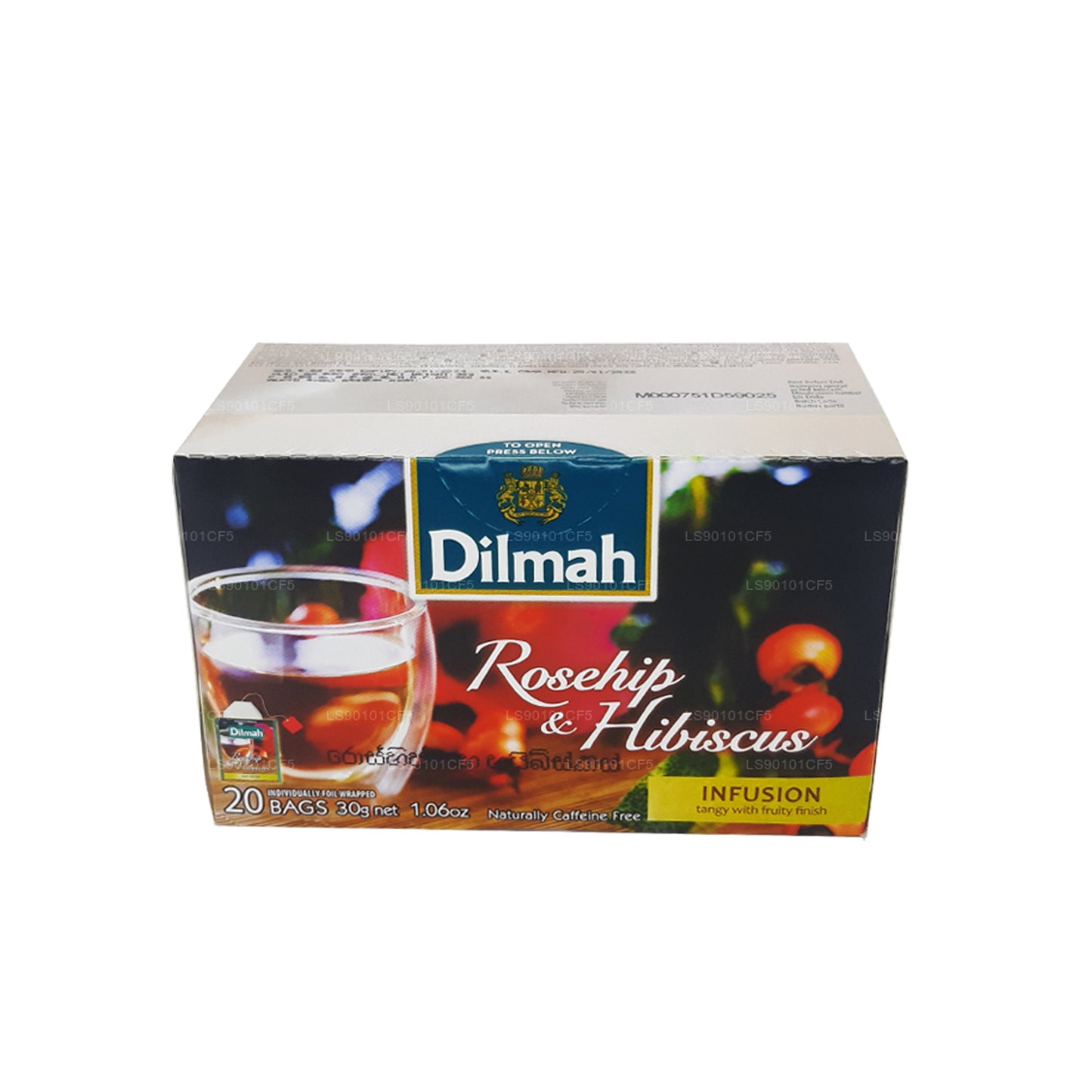 Dilmah 玫瑰果和芙蓉味红茶 (30 克)