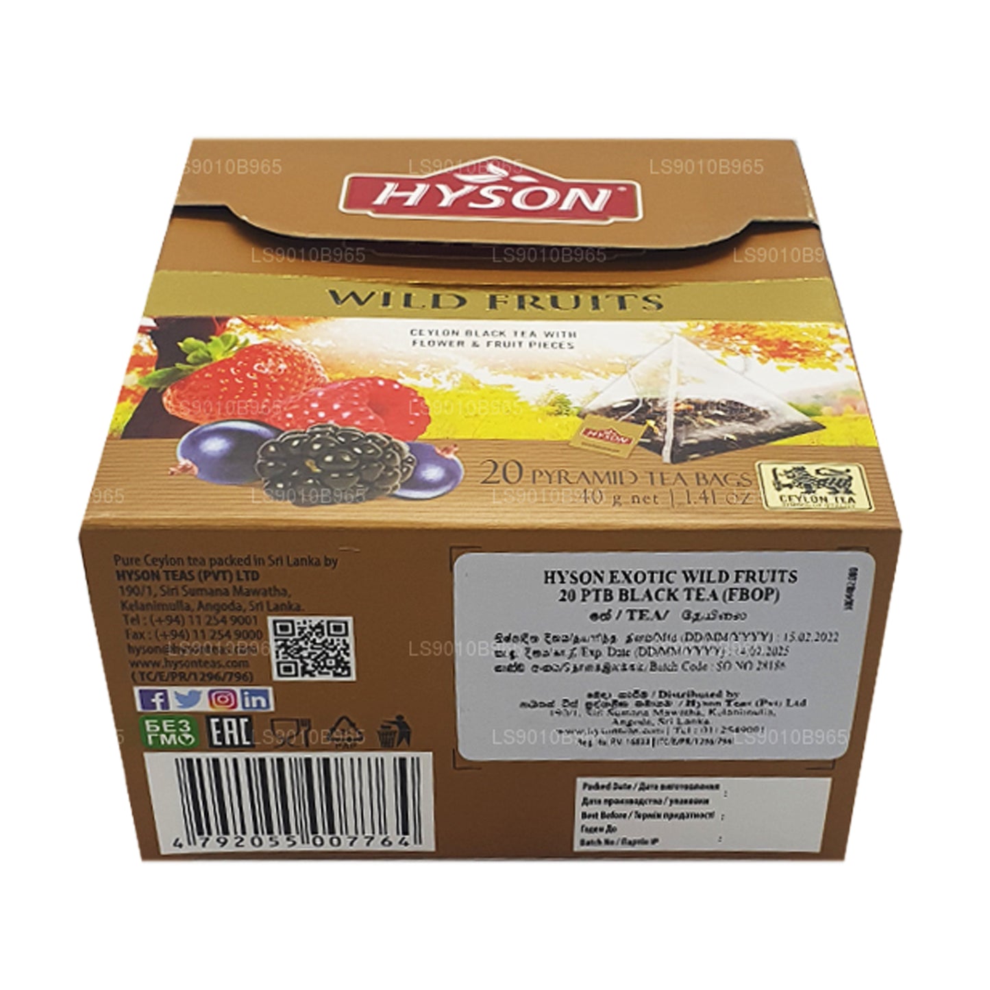 Hyson Wild Fruits (40g) 20 茶包