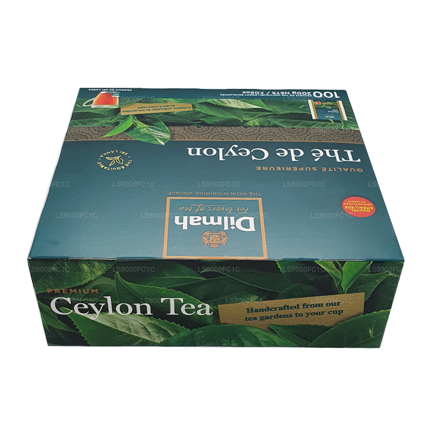 Dilmah Premium 锡兰茶，独立包装 100 个茶包（200 克）