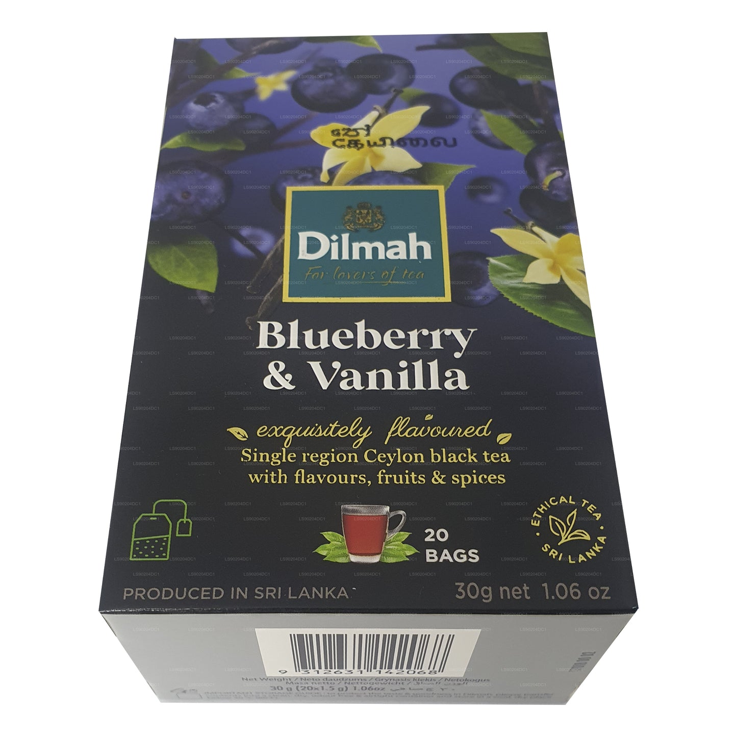 Dilmah 蓝莓和香草味茶 (40g) 20 个茶包