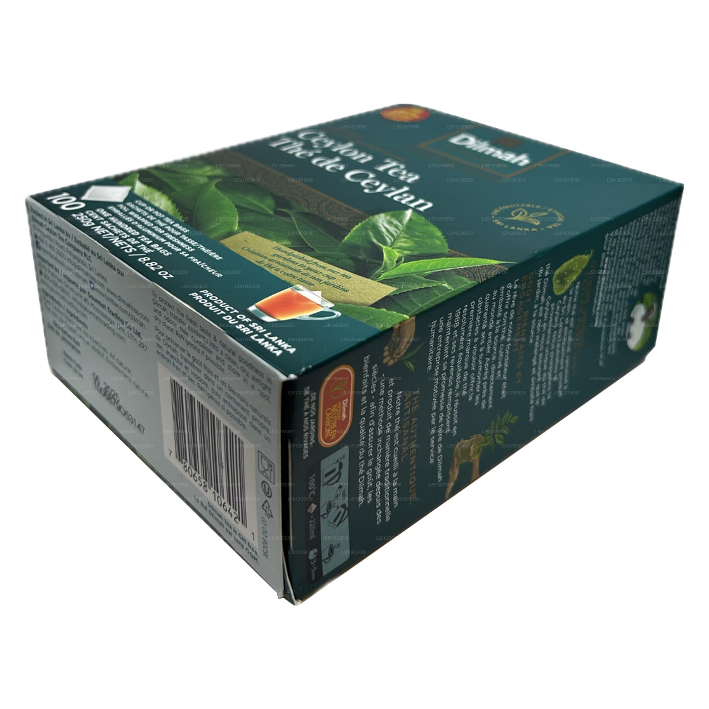 Dilmah Premium 锡兰茶 (250 g) 100 个无标签茶包
