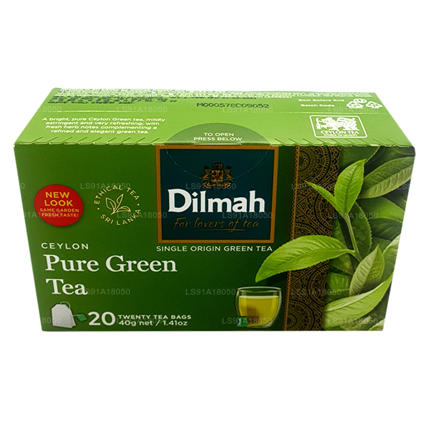 Dilmah 纯锡兰绿茶 (40g) 20 个茶包