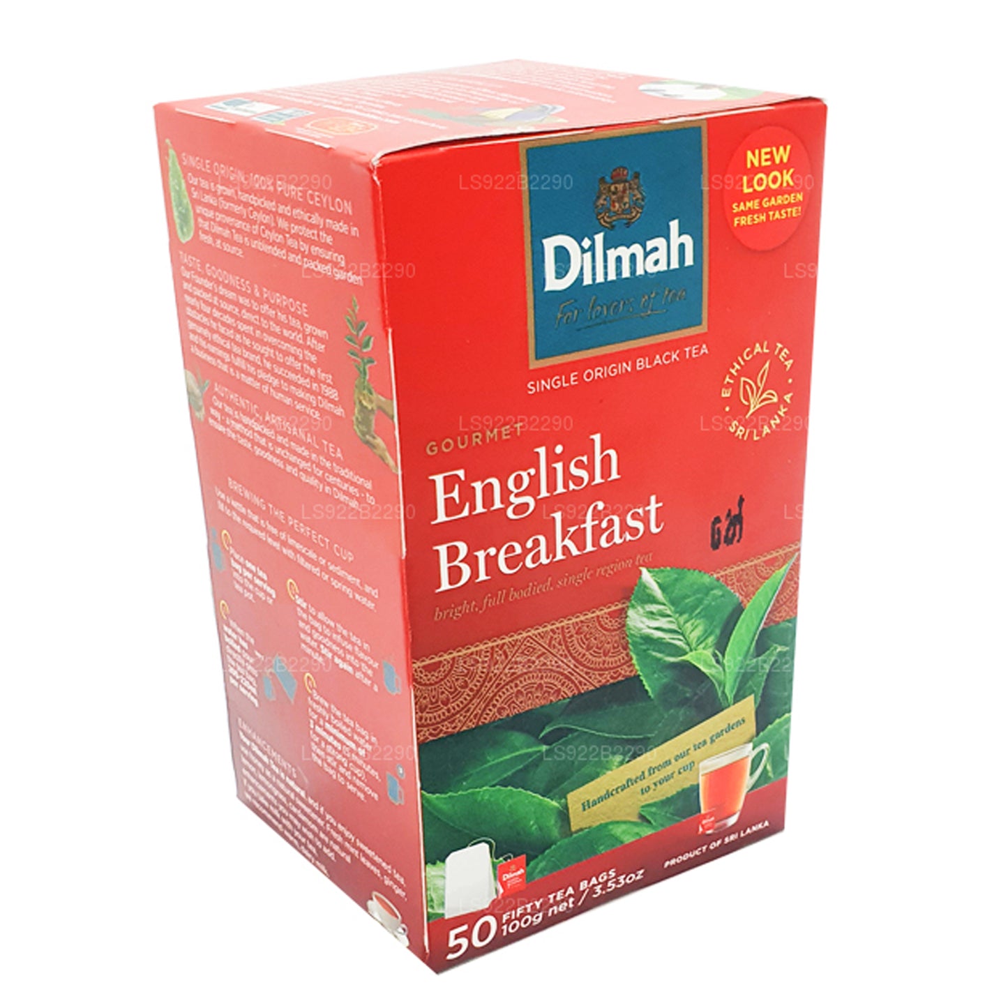 Dilmah 英式早餐茶，50 个茶包（100 克）