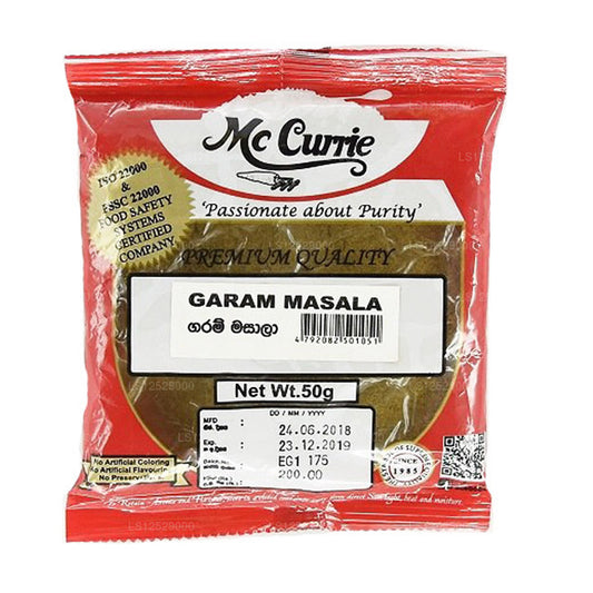 Mc Currie Garam Masala 粉（50 克）
