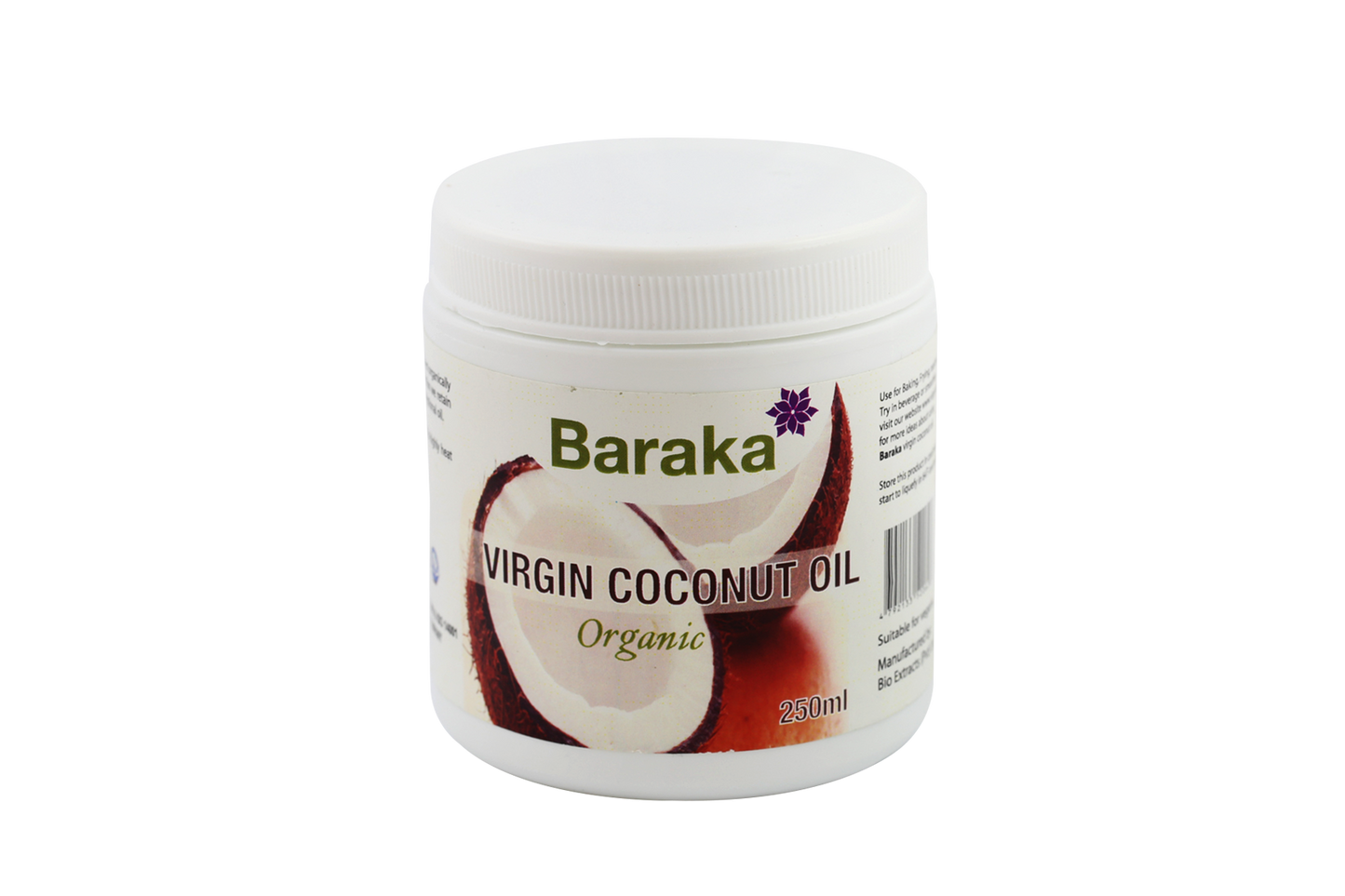 Baraka Virgin Coconut Oil (HDPE) (300ml)