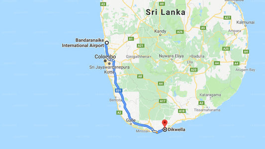 Transfer between Colombo Airport (CMB) and UTMT by Jetwing, Dikwella