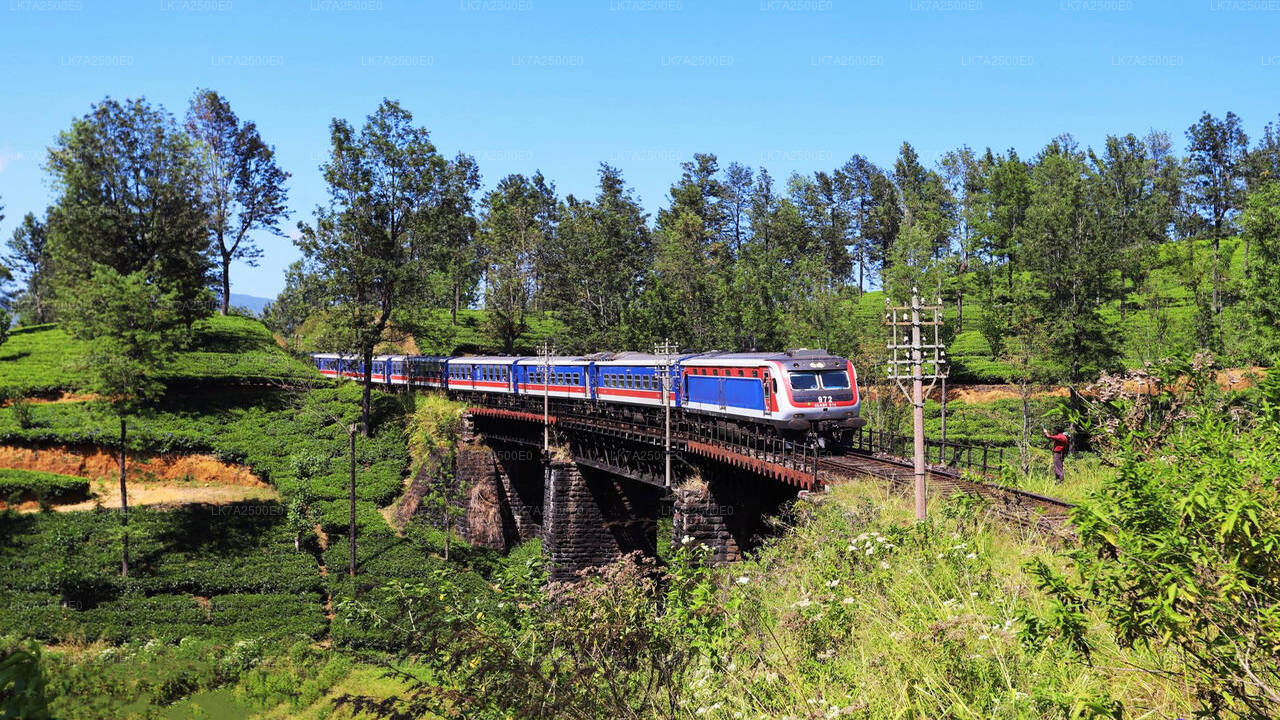 乘坐 Peradeniya 到 Ella 的火车（列车编号：1001 “Denuwara Menike”）