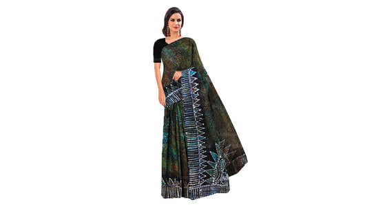 Lakpura Batik Saree (Design E)