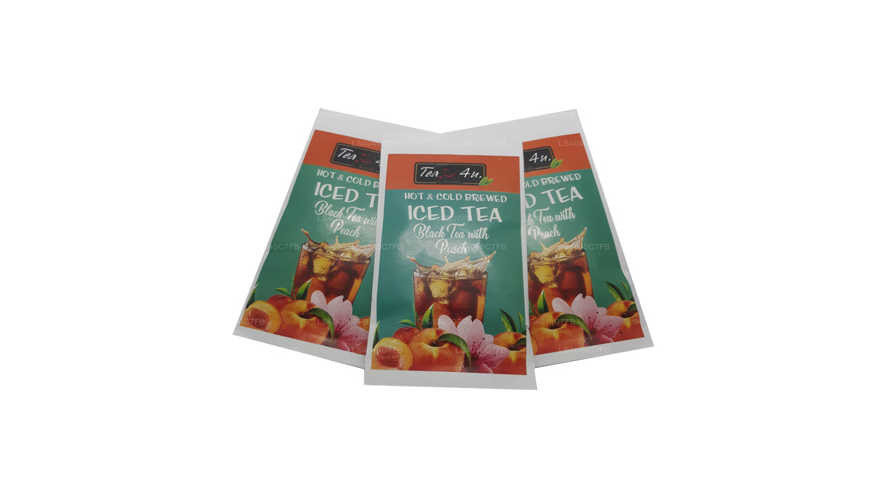 Tea4U Iced Black Tea with Peach 10 Tea Bags (120g)