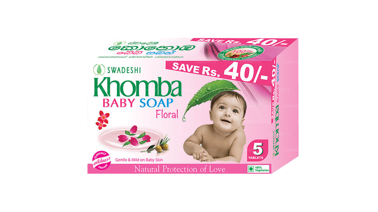 Swadeshi Khomba Baby Soap Floral 5 in 1 (5x70g)