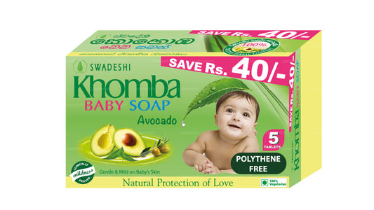 Swadeshi Khomba Baby Soap Avocado 5 in 1 (5x70g)