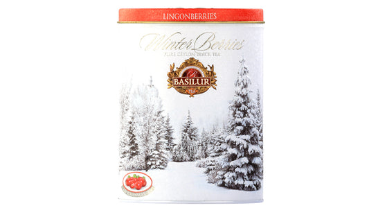 Basilur Winter Berries “Lingonberries”（100 克）罐装
