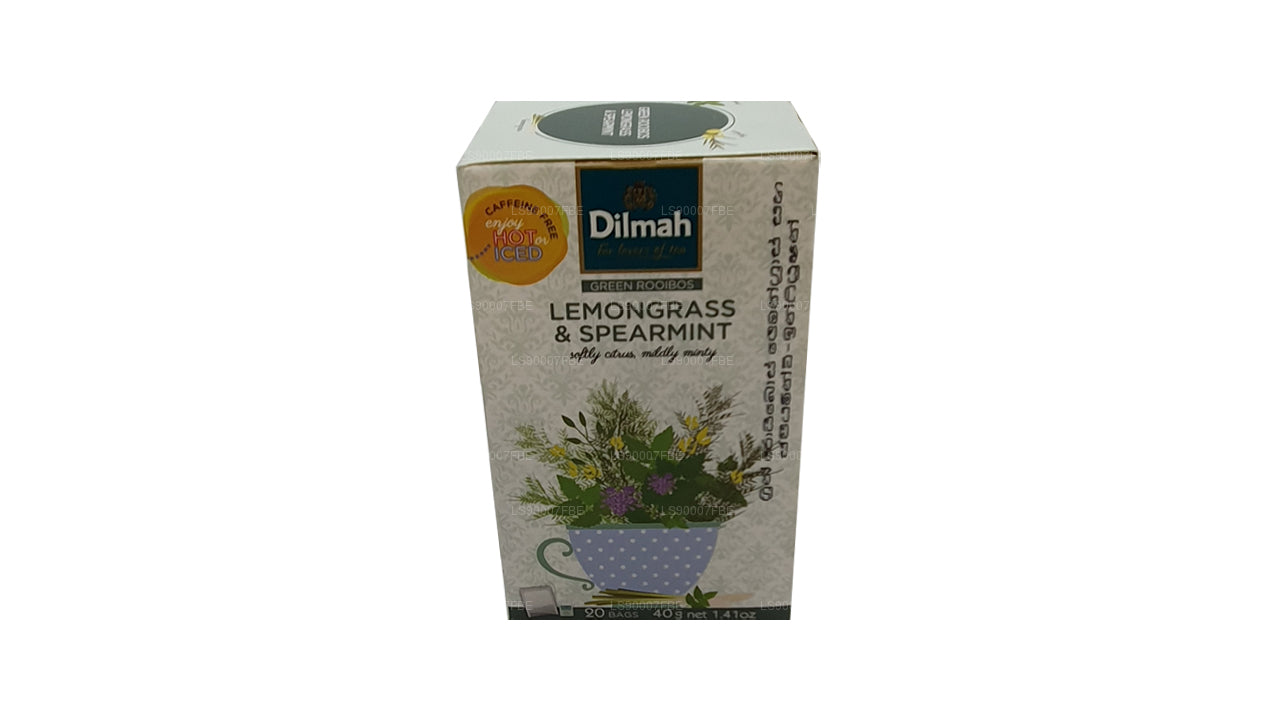 Dilmah Green Rooibos 含柠檬草和留兰香 (40 克) 20 个茶包
