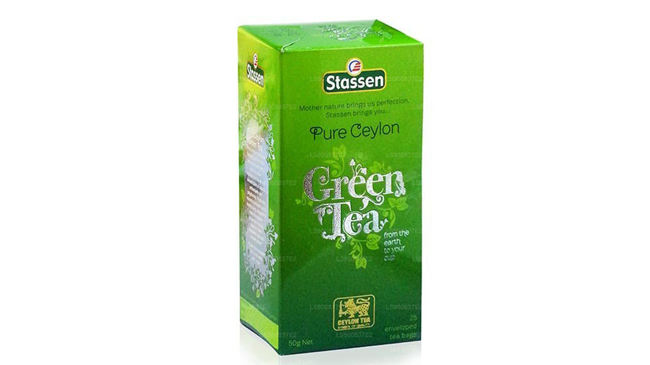 Stassen Pure Ceylon 有机绿茶 (50 克) 25 个茶包