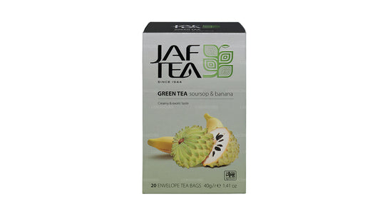Jaf Tea Pure Green 系列绿茶刺果番茄和香蕉 (40g) 20 个茶包