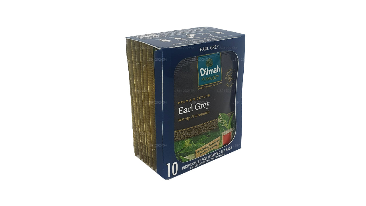 Dilmah Earl Grey Tea (20g) 10 个单独铝箔包装的茶包