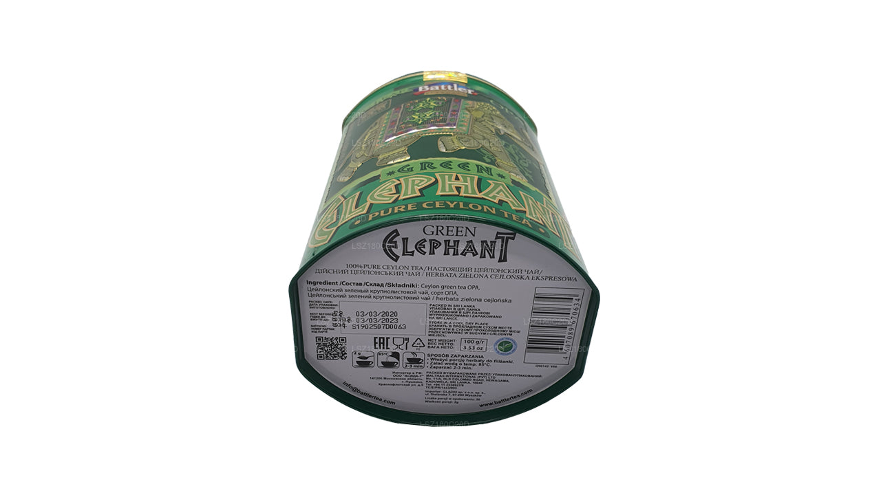 Battler Green Elephant OPA Tin Caddy (100g)